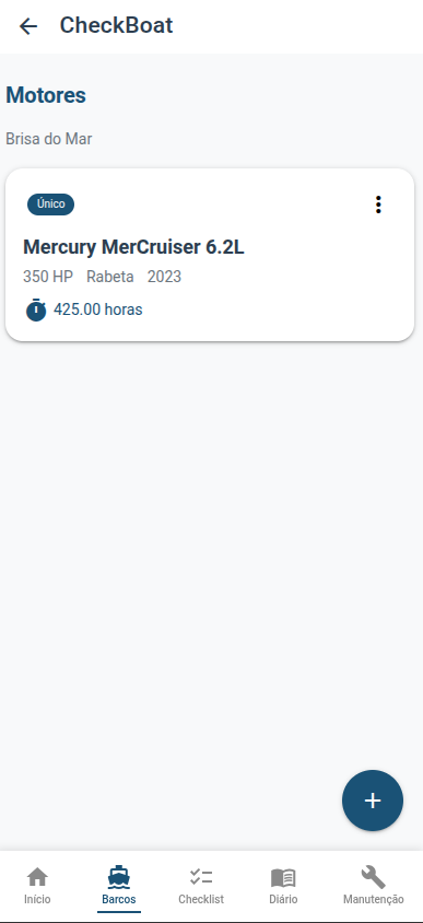 Motores da embarcação